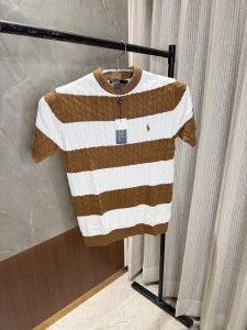 SALE RALPH LAURE N BROWN KNITTED WOOLEN TSHIRT