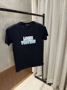 SALE LOUIS VUITTO N NAVY BLUE ROUND NECK
