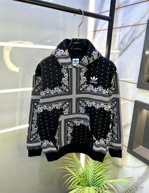 Adida s Imported Allover Print Black Super Premium Hoodie F3311-B2