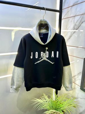 Jordan Imported Black Embroidery Printed Super Premium Hoodie F3269-B4