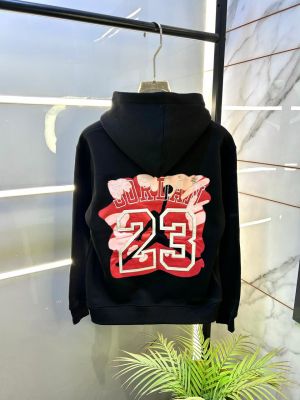 Jordan Imported Black Back Printed Super Premium Hoodie F3269-B3