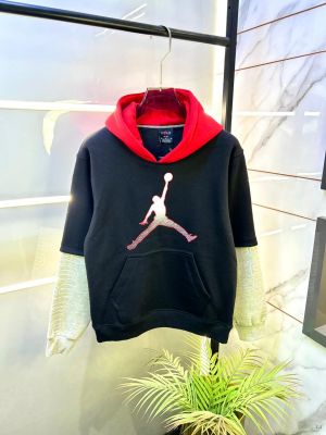 Jordan Imported Black Printed Super Premium Hoodie F3269-B5