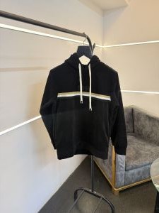 Hugoboss black imported hoodie with embroidery logo and two side pocket 