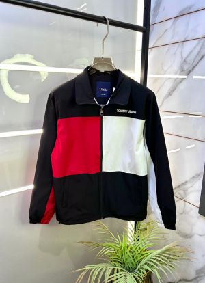 Tommy_Hilfiger Imported Black Premium Wind Shetter Jacket F3220-BL