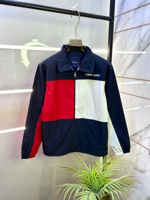 Tommy_Hilfiger Imported Navy Premium Wind Shetter Jacket F3220-NY