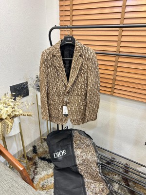 Christian_Dior_Brown_Monogram_Print_Premium_Blazer_With_Brand_Packaging_(1135)
