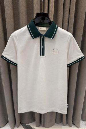 Lacost_e Chest Logo Polo T-shirt White 