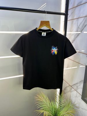 Adida s Back Printed Black Premium Round Neck T-shirt F2386-BL